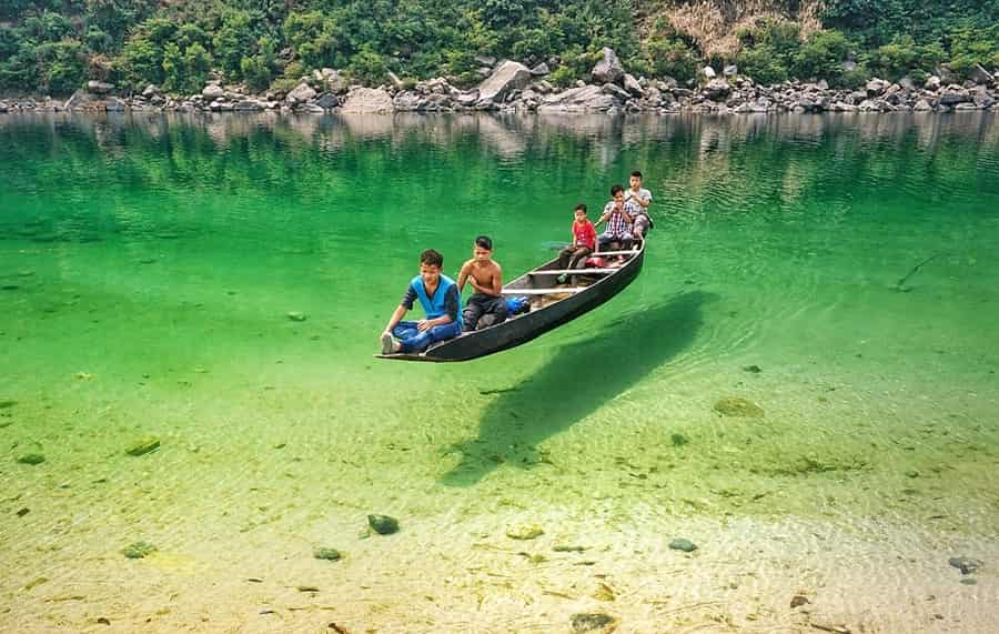 Dwaki River Crystal Clear Water